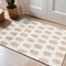 World Rug Gallery Scandinavian Arrow Shag Area Rug 2 ft x 3 ft Beige WR126BEIGE2X3 - alternate 1