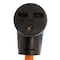 Ac Works Plug Adapter, STW, 6-30R, 14-30P, 1.5 ft., Orange S1430630-018 - alternate 2