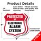 Signmission Security Alarm Shield Sign Protected By, 6 inch X 6 inch, Plastic Sign, 2PK SHI-P-2PACK-6-460 - alternate 4