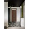 Vdomdoors Front Exterior Prehung Metal-Plastic Door Frosted Glass / MANUX 8112 Walnut / Office Commercial and MANUX8112EXD-WLN-W32-H80+16-LH-I - alternate 2