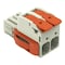 Wago Lever Wire Connector, 4 AWG Max, 2 Port, Gray, Polybutylene Terephthalate Insulation, 600 V, 66 A 832-1102/037-000 - alternate 1