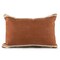 Homeroots 16" X 24" Cinnamon And Natural Striped Cotton Lumbar Throw Pillow With Texture 549451 - alternate 2