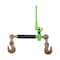 Mytee Products 3/8 in-1/2 in Green Folding Handle Ratchet Load Binder & 3/8 in x 12 ft Binder Chain CBRS-FH38x2-CH3812x2-KIT - alternate 2