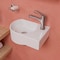 Alfi Brand ALFI brand ABC119 White 16" Small Wall Mounted Ceramic Sink with Faucet Hole ABC119 - alternate 1