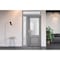 Vdomdoors Front Exterior Prehung FiberGlass Door Frosted Glass / Manux 8422 Grey Ash / Sidelight and Transom MANUX8422EXD-SS-W36+12 x H80+14-LH - alternate 1