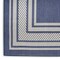Homeroots 4' X 6' Navy Blue And Ivory Geometric Indoor Outdoor Area Rug 572616 - alternate 3