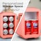 Icebox 4-Liter Mini Fridge Cooler/Warmer, , Blush Red IBMF4BLS - alternate 4