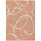 Homeroots 9' X 12' Salmon And Ivory Abstract Washable Indoor Outdoor Area Rug 597521 - alternate 4