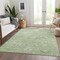 Homeroots 3' X 5' Artichoke Green And Ivory Damask Washable Indoor Outdoor Area Rug 603491 - alternate 3