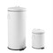 Happimess Theo Retro 8-Gallon Step Trash Can with Soft-Close Lid and FREE Mini Trash Can, Cotton White HPM1018A - alternate 1