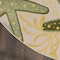 Homeroots 8' Ivory Green And Yellow Round Starfish Indoor Outdoor Area Rug 548062 - alternate 4