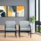 Office Star Products Espresso Finish Visitor's Chair with Ridgecrest Tide Pool Memory Foam Seat WD588-K017 - alternate 3