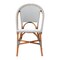 Bali & Pari Genica Classic French Two-Tone Navy and White Weaving and Natural Rattan Bistro Chair 251-13955-ZORO - alternate 5