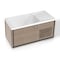 Kplunge 67in 1-Person Mono-Jet All-in-One Cold Plunge Ice Bath/Hot Tub Built-in Chiller/Heater, Chestnut CP-CH6732N - alternate 1