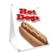 Signmission Hot Dogs 1, 36 Inch x 24 Inch A-frame Yard Sign, Plastic Sign SBC-2436-Hot Dogs 1 - alternate 1