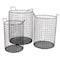 Homeroots Set of Three Black Metal Basket, 3PK 399672 - alternate 1