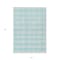 Homeroots 5' X 8' Aqua And Ivory Plaid Washable Indoor Outdoor Area Rug 595452 - alternate 7