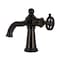 Kingston Brass One-Handle Single-Hole Bathroom Faucet with Knurled Handle and Push Pop-Up Drain, Oil Rubbed Bronze KS3545RKZ - alternate 1