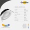 Goodlite LED Regress Round Slim Ceiling Light with Junction Box, RS5/23W/R/LED/5CCT, 1800 Lumens, 23W G-20242 - alternate 4