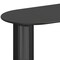 Homeroots 66" Black Solid Wood Double Pedestal Base Oval Dining Table 712857 - alternate 3