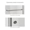 Fab Glass And Mirror Bypass Sliding Shower Door Sorrento Economy Series Adjustable 56in-60in Width 72in Height - Semi-F SHSO60X72BN - alternate 4