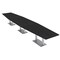 Skutchi Designs Hexagon Conference Table With Power Unit, 48 in W, 216 in L, Black HAR-HEX.IR-48X216-DOU-U999ST19-NA - alternate 1
