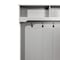 Flash Furniture Fraser 40" Wide Hall Tree with Double Door Storage Bench, Coat Rack with 4 Black Double Hooks, and 2 Upper Storage Cubbies in Gray NAN-FY-HY-HT04-GRY-GG - alternate 6