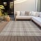 Homeroots 8' X 10' Beige Ivory And Green Plaid Washable Indoor Outdoor Area Rug 597078 - alternate 2