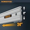 Powertec 24 Inch Aluminum Straight Edge, Precision Machinist Tool, .001" Tolerance 72330 - alternate 4