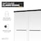 Anzzi 76 in. x 56-60 in. Frameless Sliding Shower Door in Matte Black , 3/8in 10mm Tempered Clear Glass SD-AZ21-02MB - alternate 5