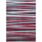 Homeroots 3' X 5' Burgundy Ivory And Blue Striped Washable Indoor Outdoor Area Rug 597307 - alternate 2