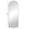 Homeroots 65" Black Arch Wood Framed Standing Mirror 565022 - alternate 4