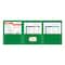 C-Line Products 8-1/2" x 11" Green Heavyweight 3-Pocket Poly Portfolios, 24EA/BX, 6BX/CT 33943-BX - alternate 4