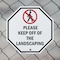 Signmission Please Keep Off of The Landscaping, 10 Inch X 10 Inch, Aluminum Metal Signs OC-A-10-127 - alternate 4
