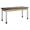 Diversified Spaces Science Lab Table, Steel, Wood Frame, Wood Surface, 60" W, Black P8602BK - alternate 1
