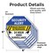 Signmission Security Alert Private Property No, 6 inch X 6 inch, Vinyl Decal, 5PK OC-D-5PACK-6-187 - alternate 3