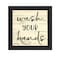 Homeroots Wash Your Hands Black Framed Print Bathroom Wall Art 529637 - alternate 1