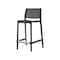 Lagoon Rue Resin Stackable Counter Height Stool Rattan Style with Aluminum Footrest, 2PK 7036K3-CSLGS - alternate 4