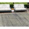 Homeroots 9' X 12' Khaki Beige And Gray Striped Washable Indoor Outdoor Area Rug 588092 - alternate 1