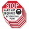 Signmission Stop Hard Hat Required Beyond This, 4 inch X 4 inch, Vinyl Decal, 5PK OC-D-5PACK-4-121 - alternate 1