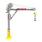 Oz Lifting Products 500 lb steel davit crane with 2500 lb carbon steel brake winch OZ500DAV-HND2 - alternate 5