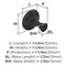 Amerock Arden 1-1/4 inch (32mm) Diameter Matte Black Cabinet Knob, 10PK 10VMP37340MB - alternate 4
