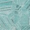 Homeroots 3' X 5' Teal Blue And Ivory Geometric Washable Indoor Outdoor Area Rug 594809 - alternate 3
