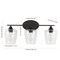 Jonathan Y Jayne 23" 3-Light Iron/Seeded Glass Cottage Rustic LED Vanity Light, Oil Rubbed Bronze JYL7547A - alternate 6