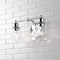 Jonathan Y Manhattan Vintage 18.5 in. 2-Light Metal/Glass Industrial Rustic LED Vanity, Chrome JYL3545B - alternate 3