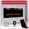 Northwest Electric Fireplace 50 in Wall Mounted with Bluetooth Speakers & Remote to Adjust LED Flames 80-BEF-50B - alternate 4