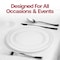 Smarty Had A Party 10 Clear Flat Round Disposable Plastic Dinner Plates 120 Plates, 120PK 830-CL-CASE - alternate 6