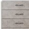 Homeroots 18" X 35" X 52" Vintage Beige Pu Wood Upholstered (Front) Metal Leg Veneer (Melamine) Chest 347165 - alternate 3