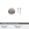Amerock Riva 1-1/4 in 32 mm Diameter Satin Nickel Cabinet Knob BP55362G10 - alternate 4