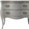 Homeroots 34" Gray Solid Wood Two Drawer Chest 389783 - alternate 4
